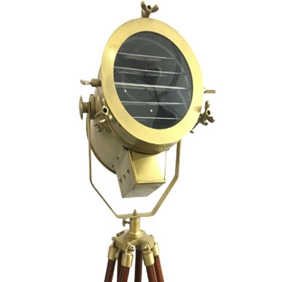 Латунный состаренный регулируемый деревянный штатив ручной работы, морская студия, прожектор, морской прожектор, торшер, декоративный торшер для дома и офиса