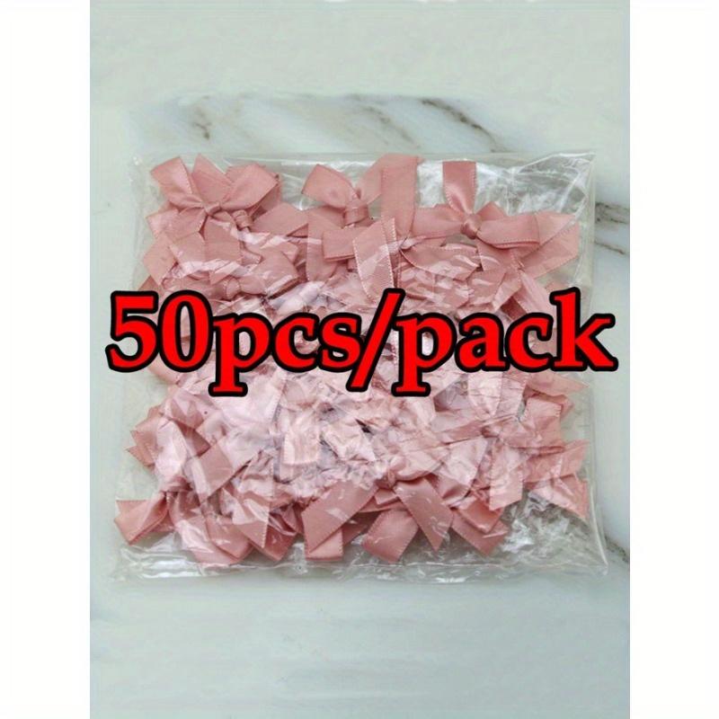 50 Pieces/Bag 4cm Ribbon Bow With Various Colors For Gift Decoration And Making Hairpin Headwear Back To School Valentine Day