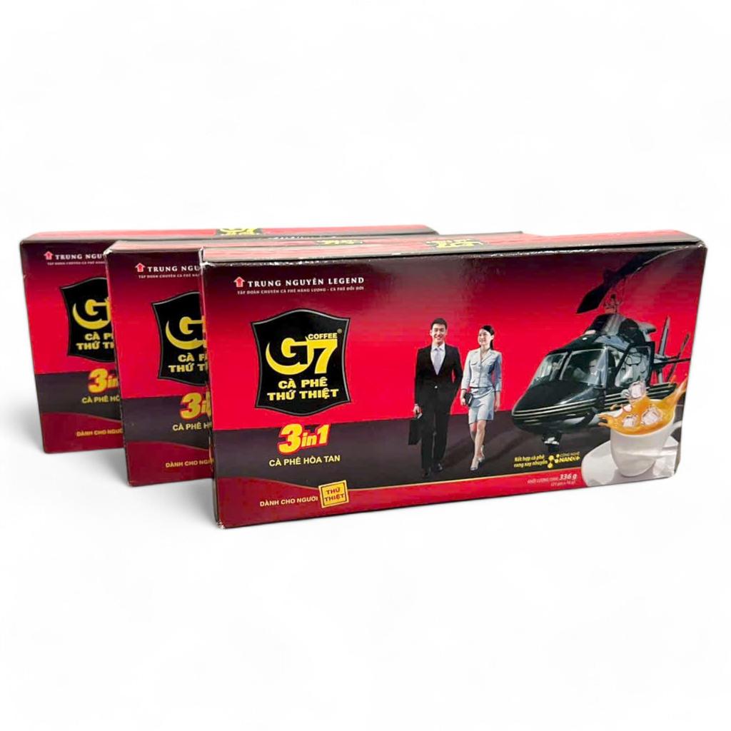 ACNTECH Instant Coffee (16g X 21 Bags X 3 Boxes) Authentic Vietnamese Coffee with Milk and Sugar Savory Medium Roast Flavor Individually Wrapped