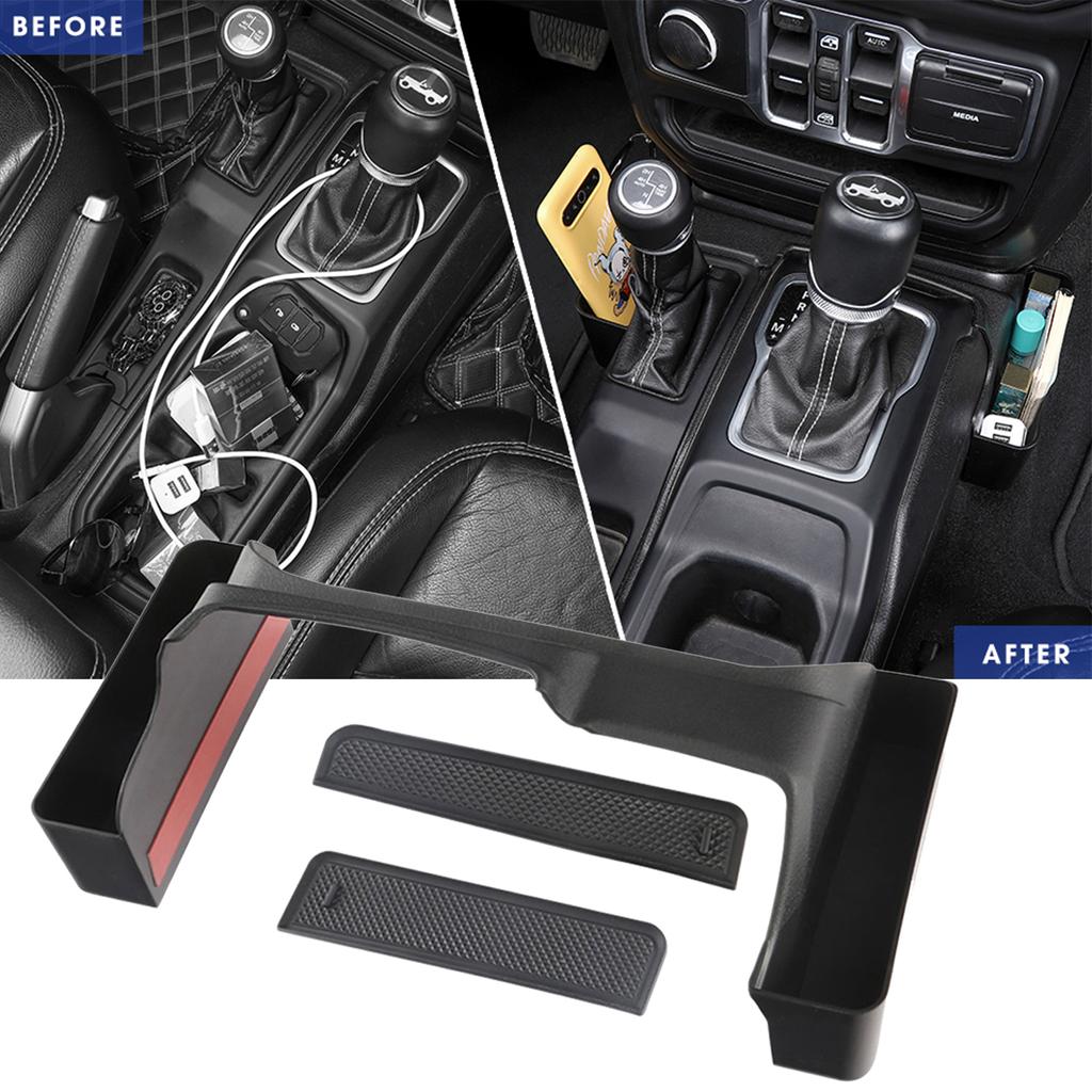 Автомобильный органайзер для хранения переключения передач для Jeep Wrangler JL Gladiator JT 2018-2023, 4 двери, для уборки салона