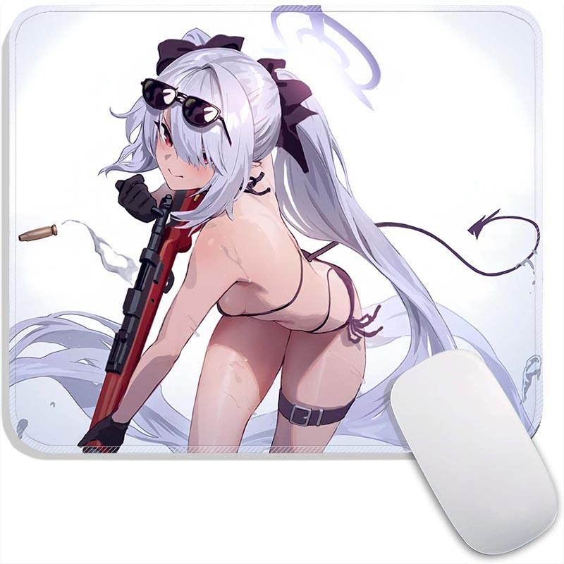 Игровой коврик для мыши Аниме Маленький игровой коврик для мыши Азуса Арис Химари Марина Иори Игровой Стандартный коврик для мыши ПК Компактный Нескользящий Офисный коврик для мыши