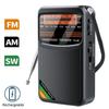 Portable Radio AM/FM/SW Pocket Radio with Rechargeable Battery Good Reception Supports Wired Earphone Mini FM Receiver Radios