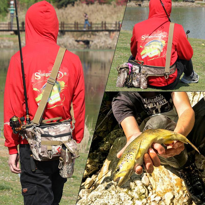Водонепроницаемая сумка для рыбалки, складная многофункциональная сумка для рыбалки на наживку, большая вместительная сумка через плечо