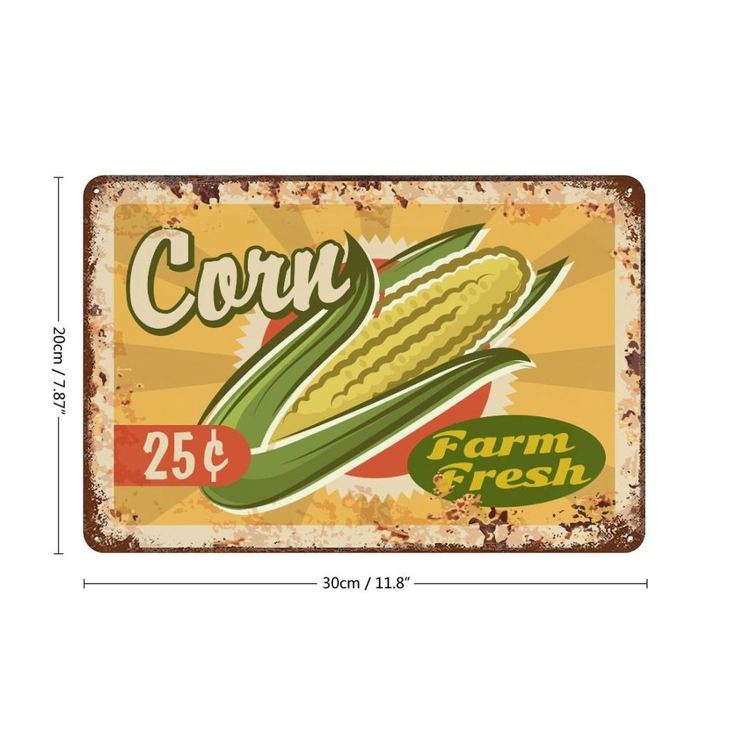 1-Pack Rusty Vintage Sign Panel, 20×30cm and 30×40cm, Distressed Décor for Pub, Restaurant or Living Room