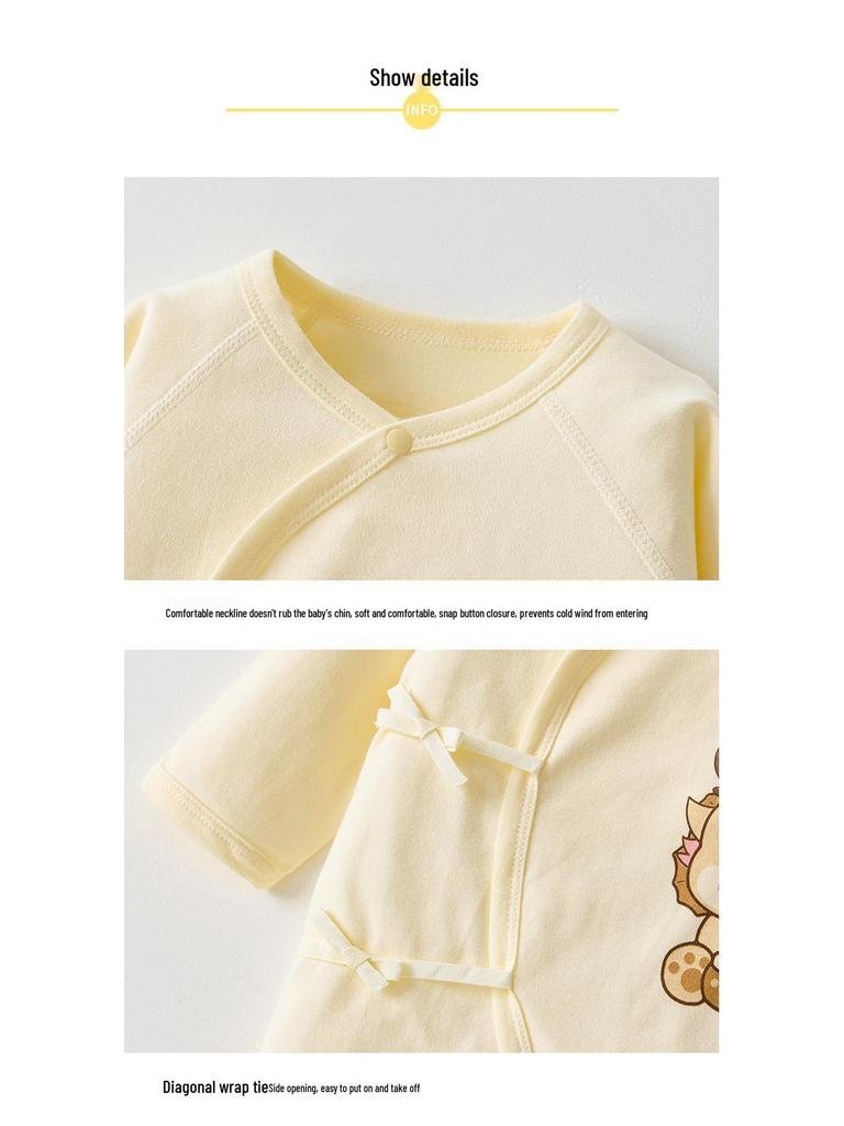 Боди для новорожденных класса А из чистого хлопка - Мягкий, дышащий, детский ромпер на четыре сезона (0-3 месяца)