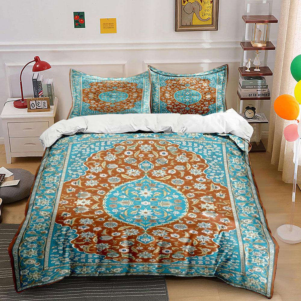 Intricate floral mandala pattern. Bedding sets Duvet cover sets Duvet covers Pillowcases(1 * Duvet Cover 2 * Pillowcases without duvet insert)