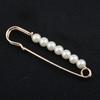 1Pc Faux Pearl Brooch Pins Sweater Shawl Clips Vintage Shirts Dresses Cardigan Collar Safety Pins for Women