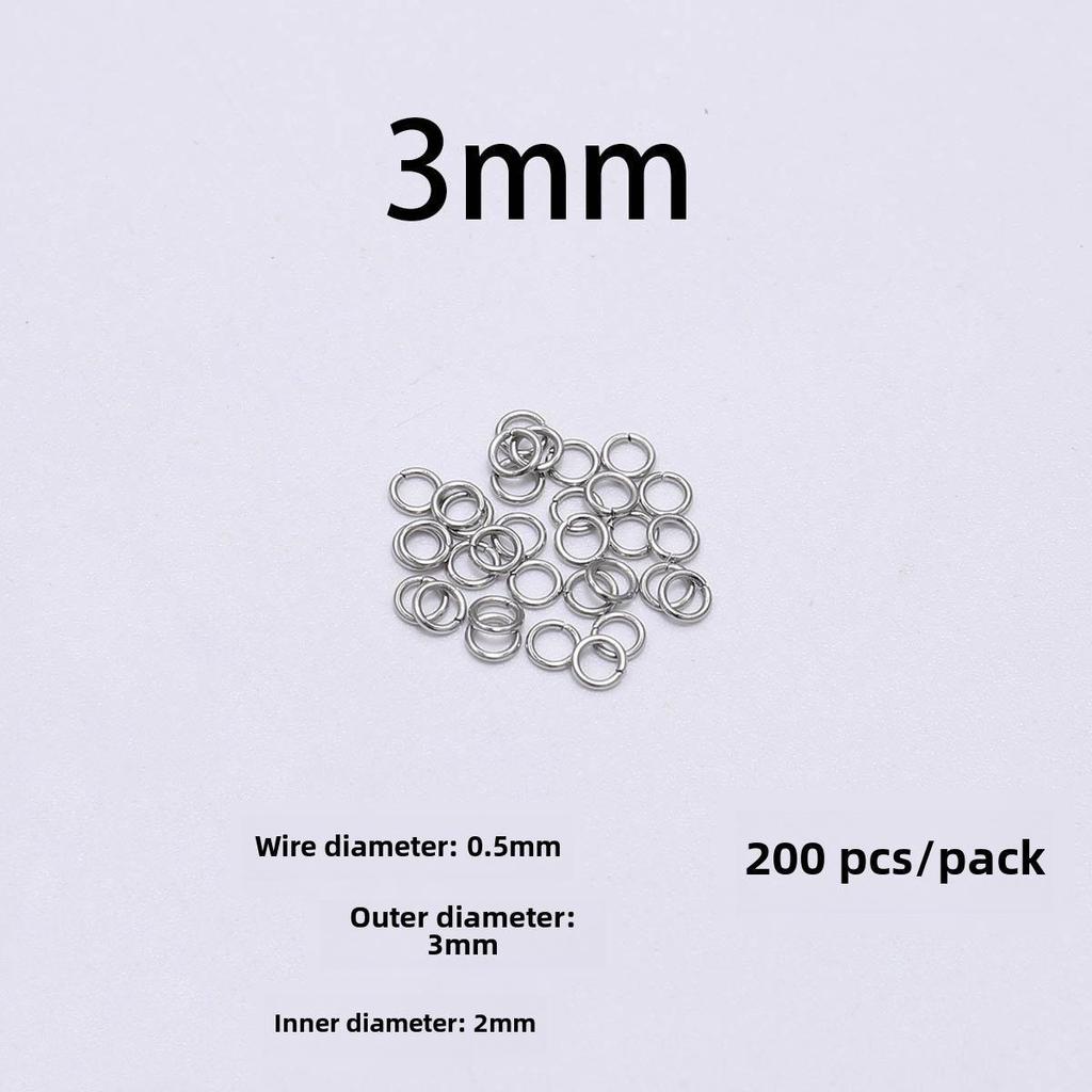 Плоское одинарное соединительное кольцо из нержавеющей стали для ювелирных аксессуаров своими руками