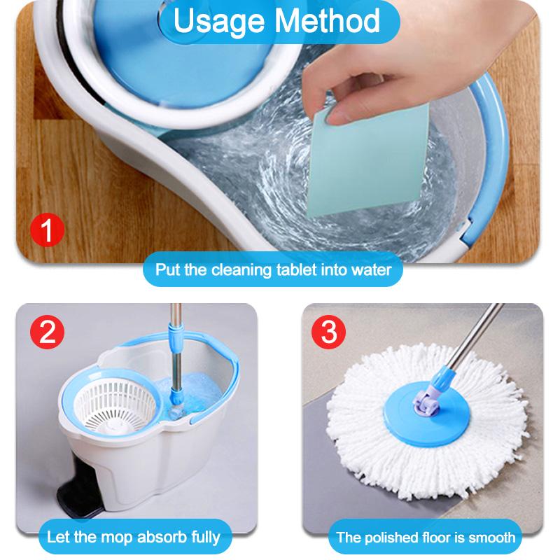 30 шт., таблетки для чистки домашнего пола, полировка деревянного пола, моющее средство для кухни, ванной комнаты, таблетки Vclean, средство для чистки плитки, белого камня