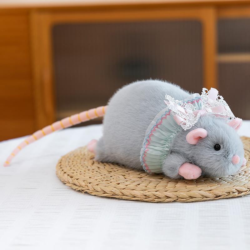 Плюшевая игрушка-хомяк от инфлюенсера - Большая мультяшная подушка-мышь, Подарок-розыгрыш, Компаньон на рабочий стол или Тканевая кукла для лучших друзей