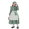 Colonial Girl Children's Costume Prairie Pioneer Children's Costume Halloween Pastoral Maid Dress