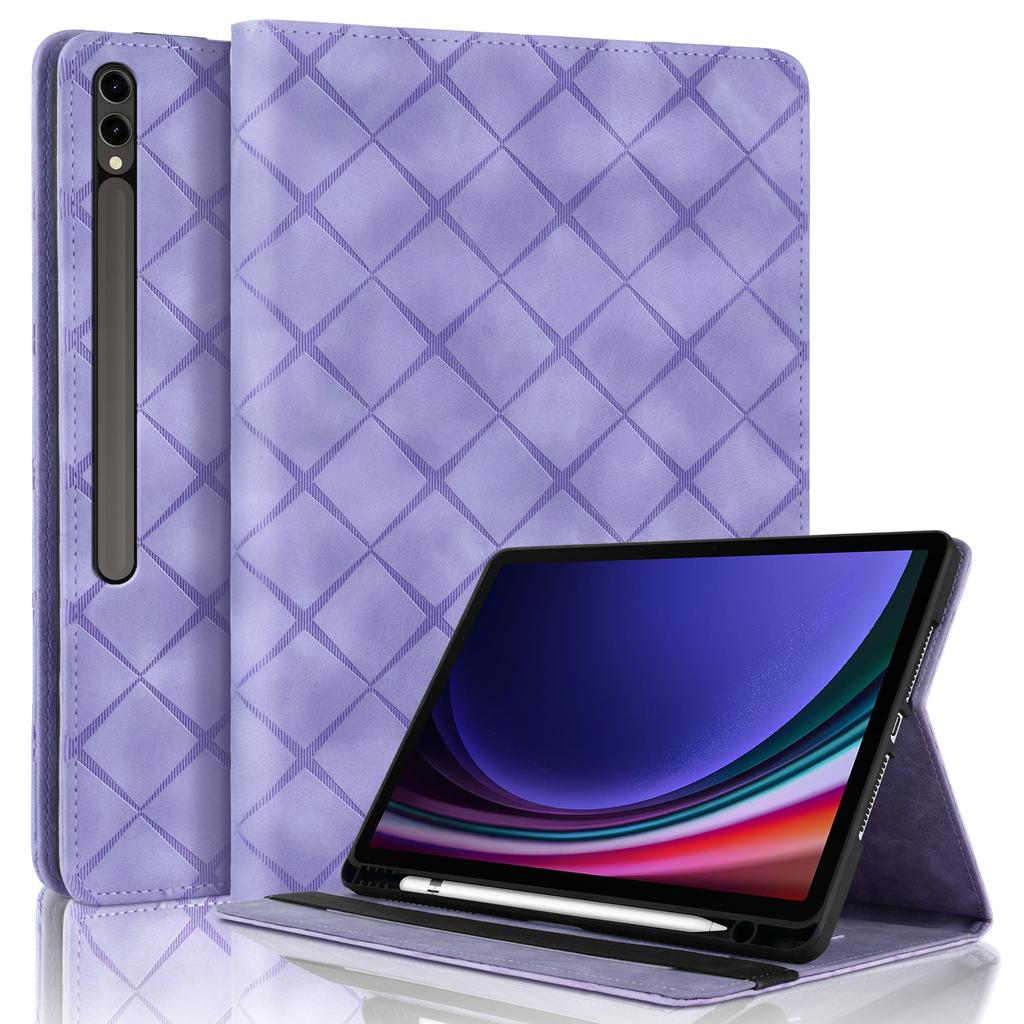 Чехол-книжка со подставкой для планшета Samsung S9 FE Plus S6 A9 A8 X205 X200 X207 Кожаный Ударопрочный Защитный чехол с ощущением кожи