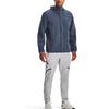 Under Armour Stormproof Solid Color Logo Print Zip Hoodie Jacket Мужская верхняя одежда Серый 1376066-044