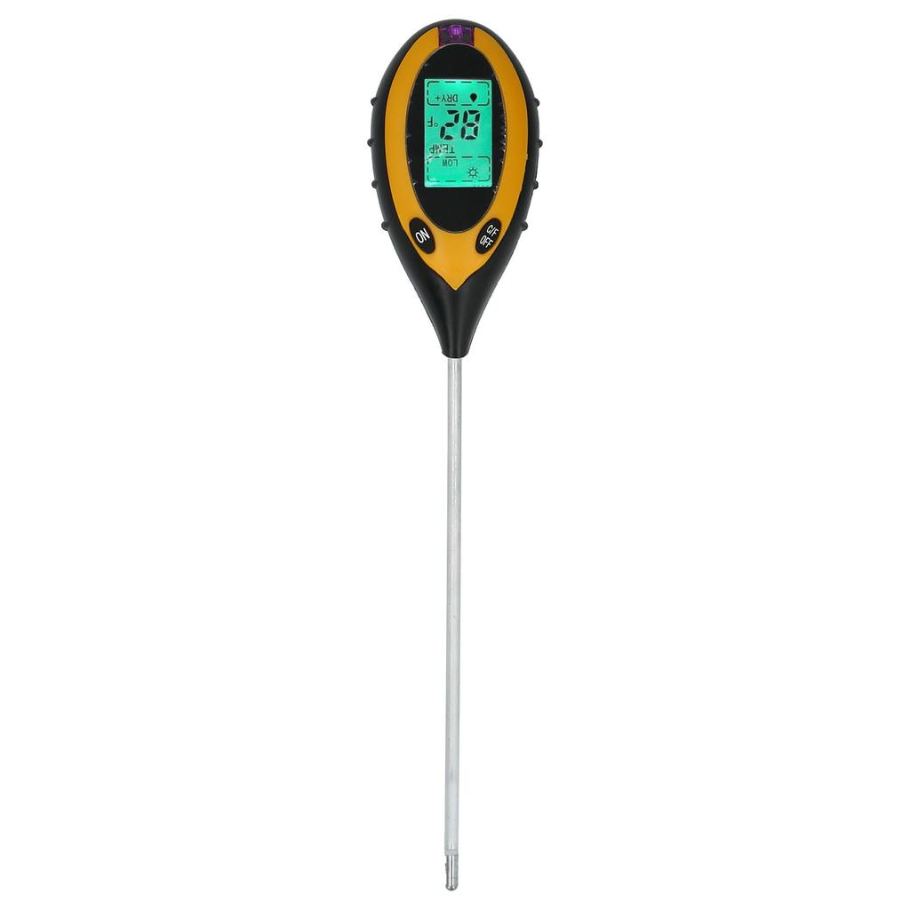 4 In1 Soil Tester Digital Humidity PH Illuminance MultiFunctional Sensor for Graden Farm Lawn