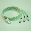 USB-кабель для зарядки GIMIRO 3 в 1. Кабель для быстрой зарядки типа C. Совместим с большинством смартфонов. 120 см, цветной.