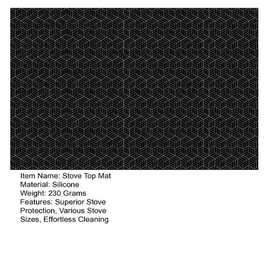 Силиконовый коврик для индукционной плиты, огнестойкий протектор плиты с антипригарным покрытием и защитой от царапин