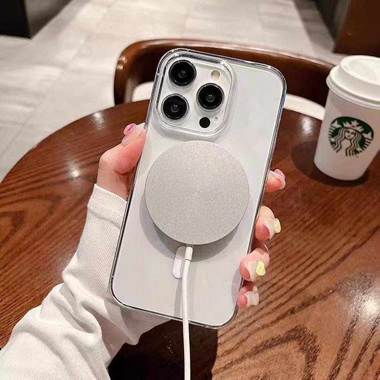 Transparent Magnetic Shockproof Phone Case Cover for iPhone 17 Air 16 15 14 13 12 11 Pro Max Samsung S25 Ultra S24 S23 S22 Plus