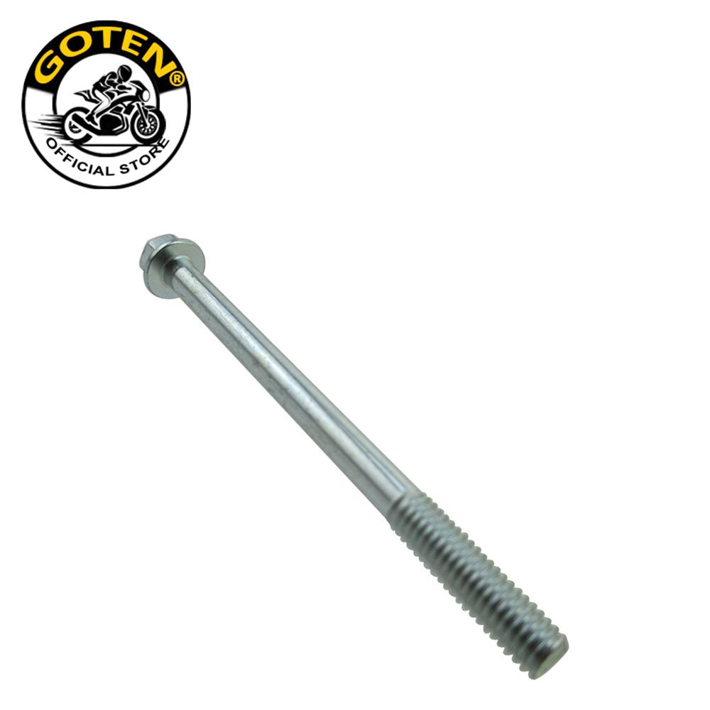 Goten Flanged Hex Bolt M6 x 80mm Sliver For Pit Dirt Bike ATV Quad Engine