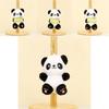 Charming Panda Keychain Plush Short Plush Stuffed Animal Bag Accessory