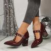 2025 Retro Chunky Heel Mary Jane Shoes for Women – Spring/Summer Collection