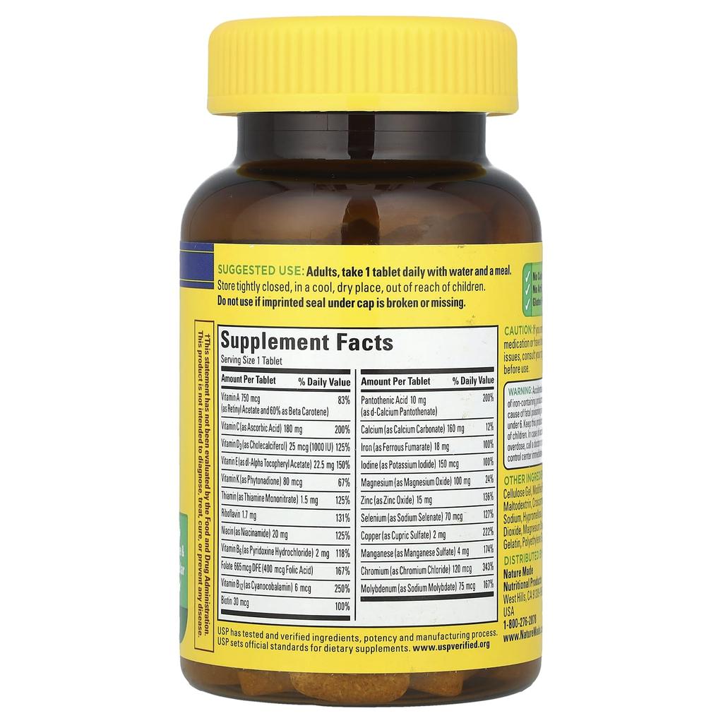 Multivitamin with Iron, 130 Tablets