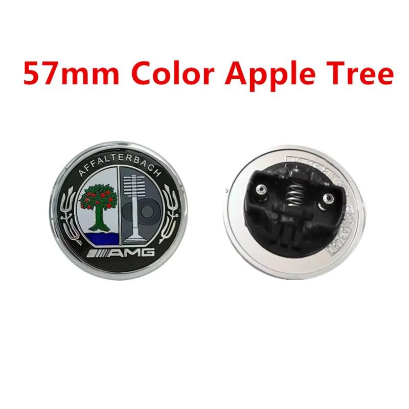 1 шт./Лот 57 мм АБС ПВХ Эмблема Значок Капот Автомобиля Аксессуары для Автомобиля Для Benz W204 W205 W212 W213 W221 W177 W246 GLA GLC CLA