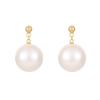 Banyan Tree S925 Silver Pearl Earrings for Women - Round Oversized Highlights, Celebrity Style, Light Luxury, All-match.