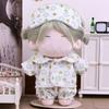 20cm Doll Pajamas Suit Cartoon Animal Star Mini Blouse Pants Set Doll Clothes  Cotton Stuffed Doll