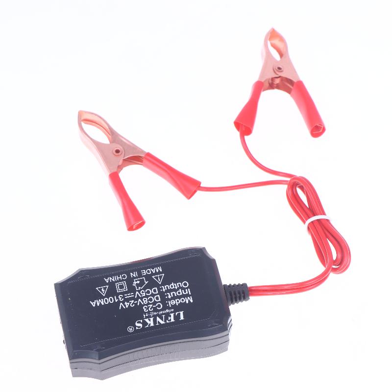 НОВИНКА 1 шт. Адаптер питания 12 В 24 В на 5 В с 3 портами USB и зажимом для аккумулятора для зарядки мобильного телефона, аварийное USB-питание, высокая эффективность