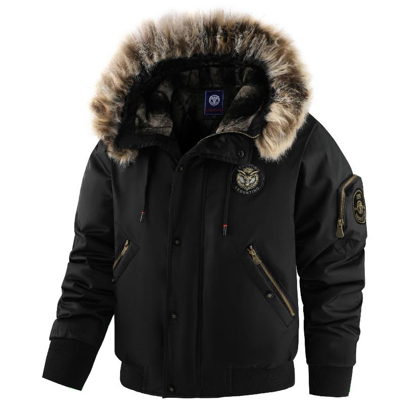 Winter Men Outdoor Windproof Fleece Warm Travel Jacket Men Hooded Casual Zipper Bomber Jacket Male Coat Tops