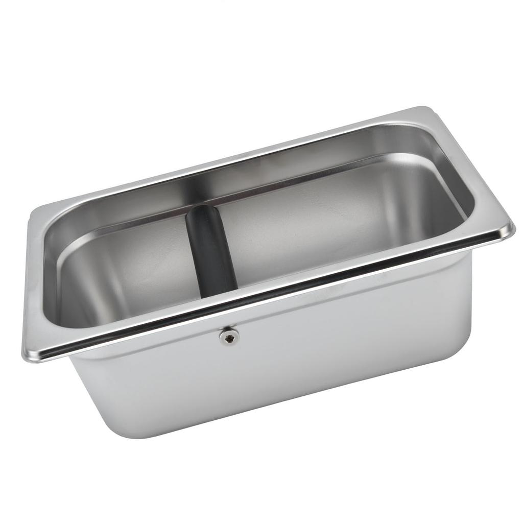 Большой кофейный ящик, контейнер для кофейной гущи из нержавеющей стали, ведро для остатков, мусорное ведро, прямоугольное