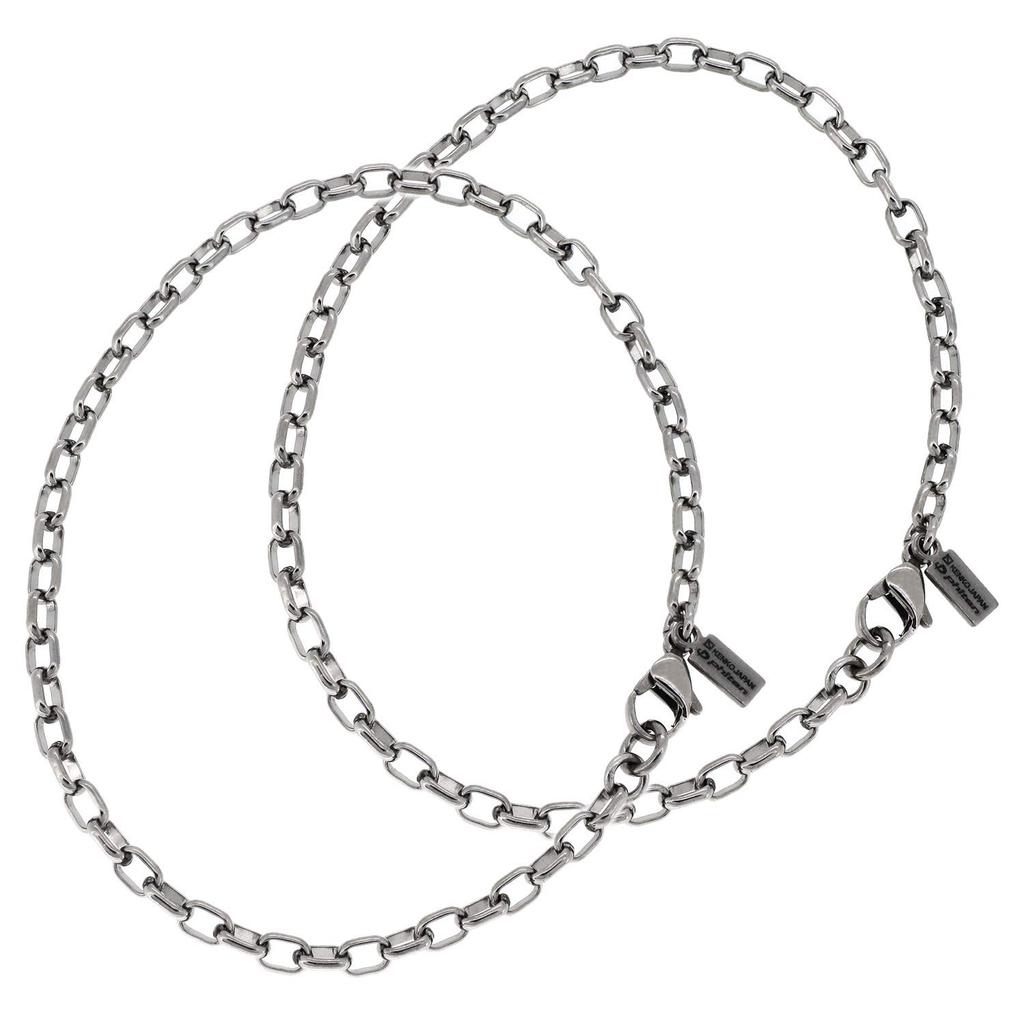 KJ Phiten [Limited Edition] Titanium Pair Anklets, Long, Round, 3.9mm Wide (Women's 23cm, Men's 25cm) Sports