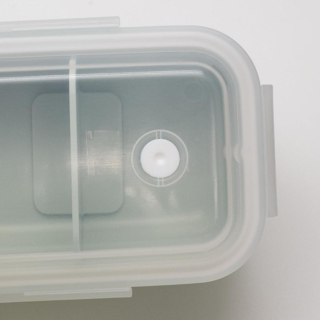 OSK Бледно-зеленый ланч-бокс, можно мыть в посудомоечной машине и использовать в микроволновой печи, с разделителями, двухъярусный контейнер, [HPCW-600D]