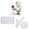 Silicone Candle Base Molds Resin Epoxy Molds Splicing Bracket Shape Candle Holder Molds Silicone Candlestick Moulds