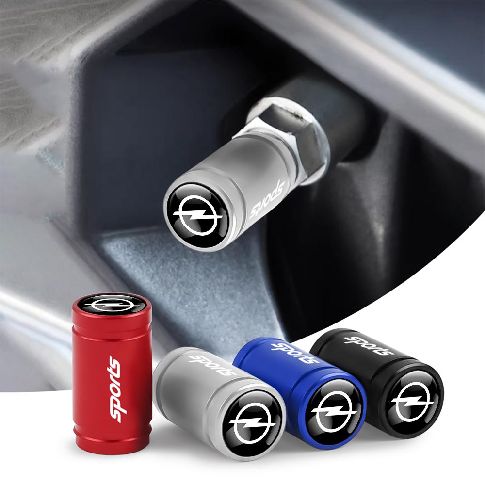 4Pcs Car Styling Wheel Tyre Valve Cap Stem Cover Auto Exterior Accessories For Opel OPC Astra Vectra Corsa Zafira Insignia Mokka