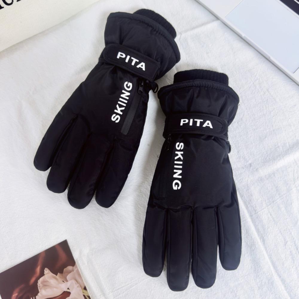 Сохраняйте тепло Теплые лыжные перчатки Сенсорный экран Зимние варежки Новые утолщенные термоперчатки Женские Девичьи
