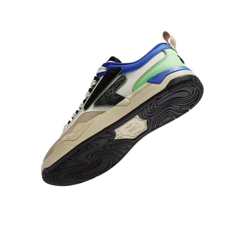 Fila Fusion Nollie Color Block Модные Универсальные Низкие Кеды для Скейтбординга Мужские кроссовки Оксфордско-Коричневые T12M432301FSO