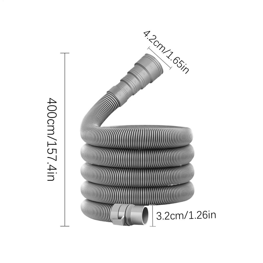Комплект шланга для канализации RV Канализационная труба RV Регулируемый шланг Складная труба Применимо к шланговому соединению диаметром 28 мм-42 мм для ремонта RV