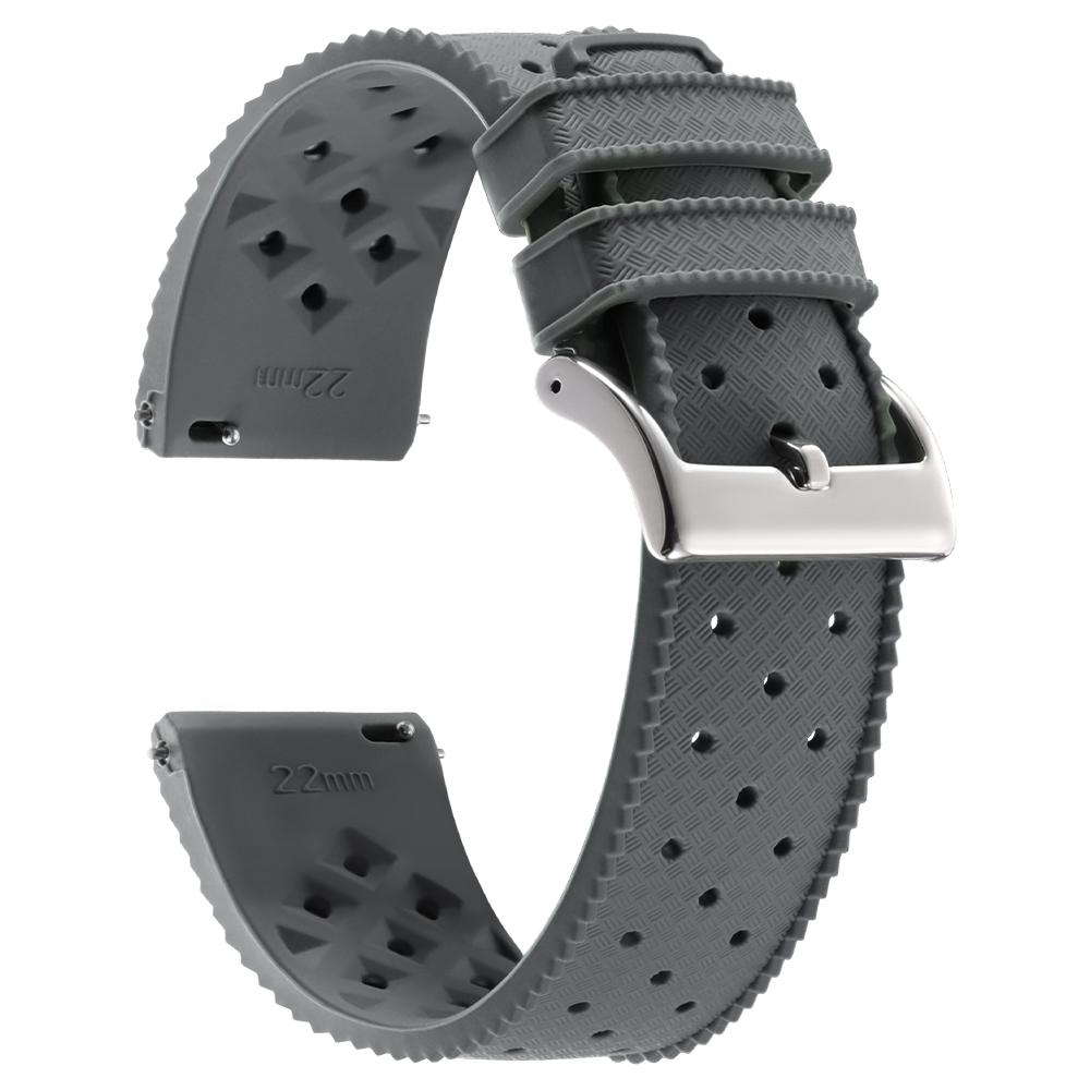 18/20/22mm Tropic Silicone Watch Straps for Seiko for Oris for Omega Quick Release Band Diving Waterproof Sports Rubber Bracelet