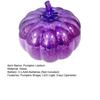 LED Glass Pumpkin Lantern with Smart Timer 10 Warm LEDs Battery-Powered Automated Pumpkin Light Halloween Decoration