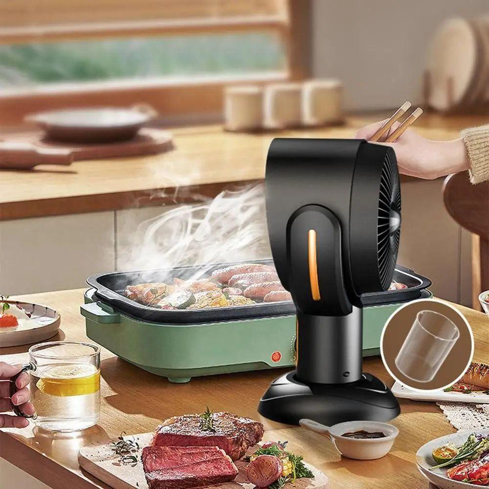 Space-Saving Desktop Range Hood Adjustable Angles Kitchen Exhaust Fan Kitchen Air Purifier BBQ