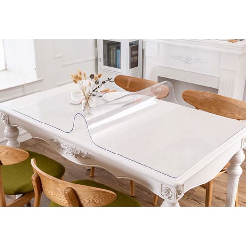 Прозрачный ПВХ коврик для стола YAHUO, Скатерть, Виниловый коврик для стола, Накладка на стол, Ширина 40-180 см, Толщина 1 мм, Многофункциональный, Водоотталкивающий, Термостойкий