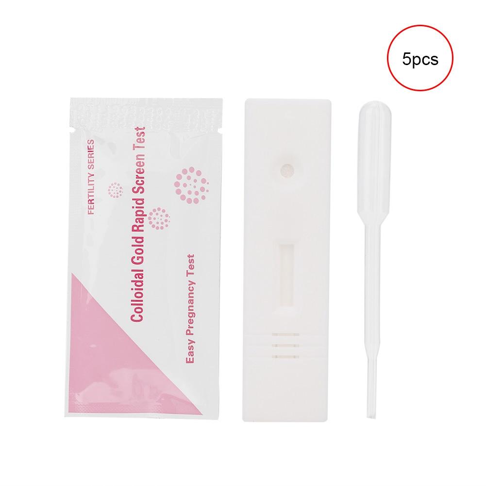 5pcs HCG Early Pregnancy Test Strip Colloidal God Rapid Screen Detection for Women