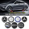 56мм 60мм 65мм 75мм Эмблема-наклейка на колпак ступицы колеса для Mercedes Benz W204 W205 W212 W213 W221 W177 W246 GLA GLC CLA A