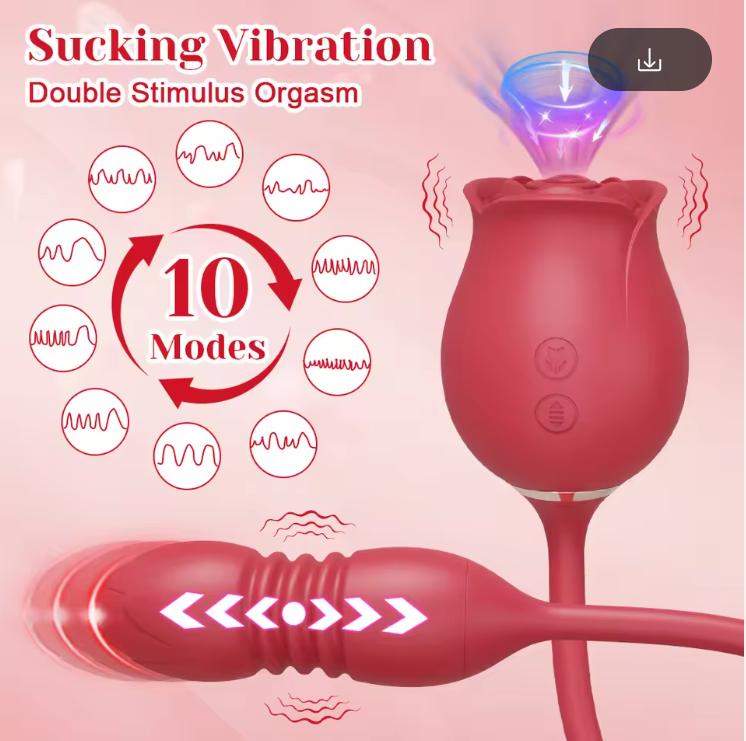 Розовые Сосущие Секс-Игрушки Дилдо Вибратор для Женщин 3в1 Толкающие G-точка Анальные Вибраторы Стимулятор Женское Вибрирующее Яйцо Игрушки для Взрослых