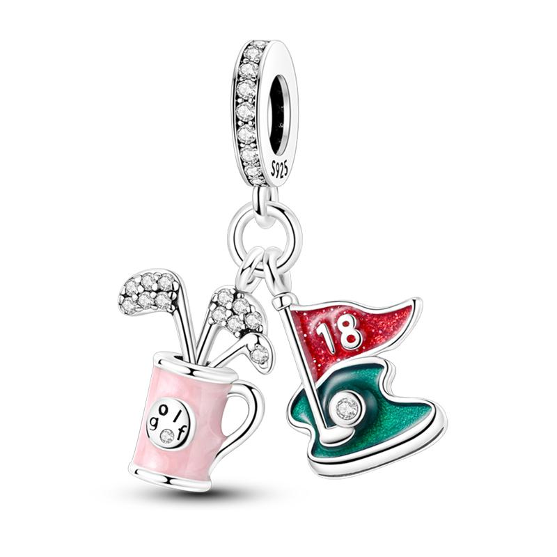 Медь Волейбол Бейсбол Бадминтон Гольф Спорт 3мм Шармы Бусины Подвески Вечеринка по случаю дня рождения Изысканные DIY Ювелирные изделия Подарки