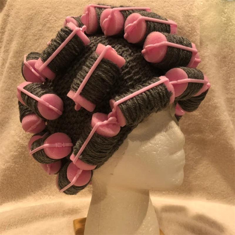 Новая связанная вручную клоунская шляпа с цветными блоками, модная и персонализированная взрослая шапка-пуловер