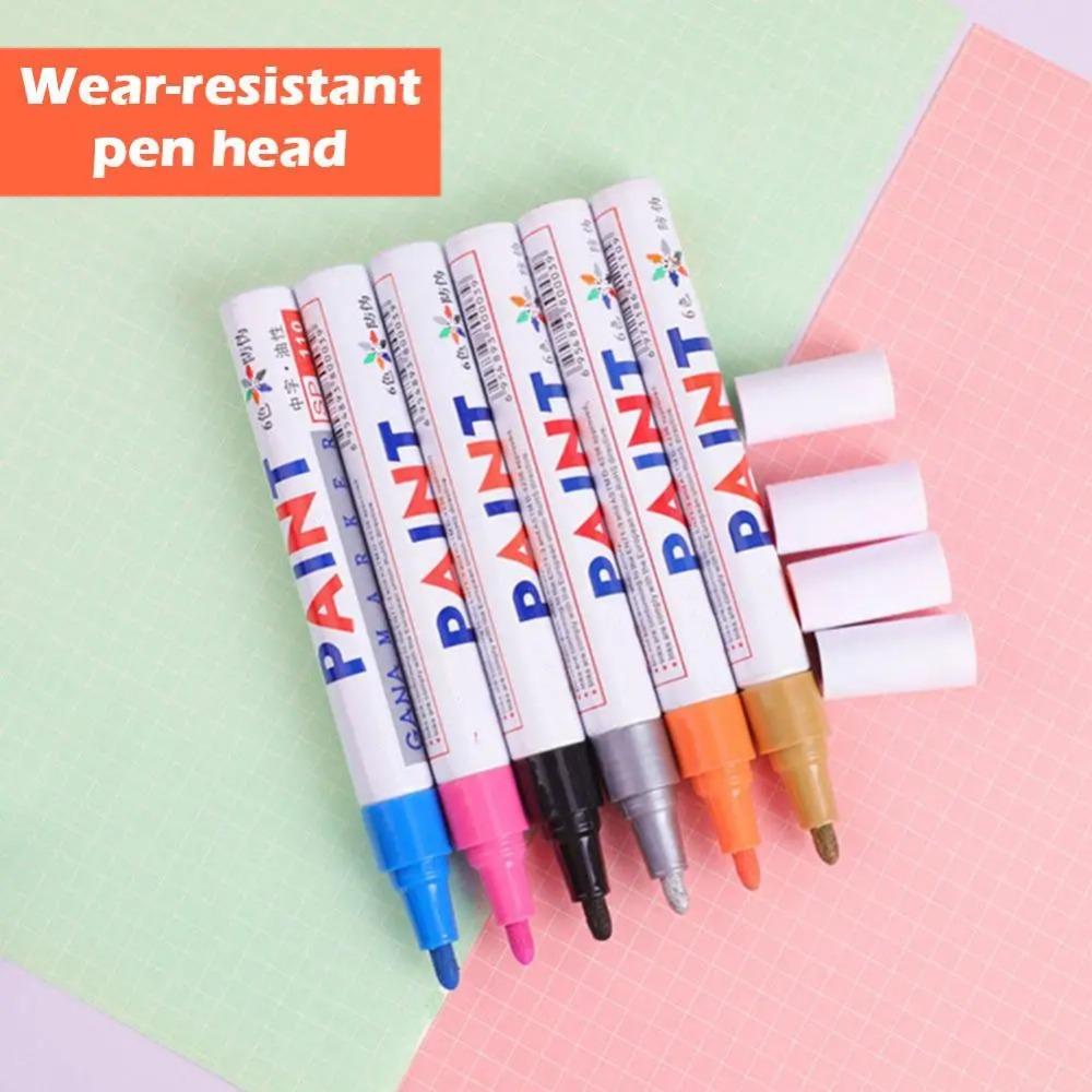 Металлическая ручка для подкраски автомобилей, перманентный золотой маркер для промышленности и искусства, набор маркеров для краски большой емкости