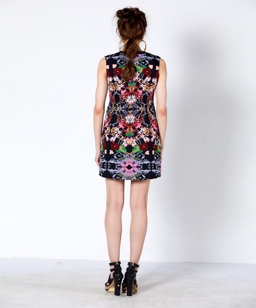 GREEDILOUS Crewneck Print Dress
