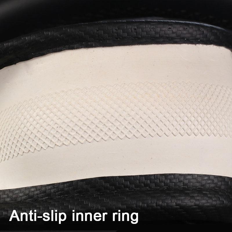 Чехол на руль автомобиля SEAMETAL, противоскользящие чехлы на руль из искусственной кожи, подходят для украшения автомобиля из углеродного волокна